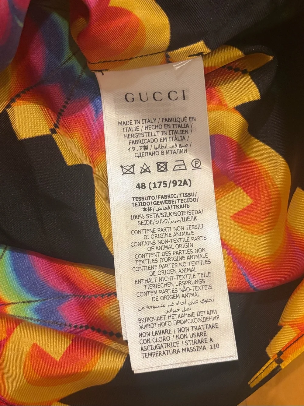 Gucci GG Psychedelic Silk Shirt